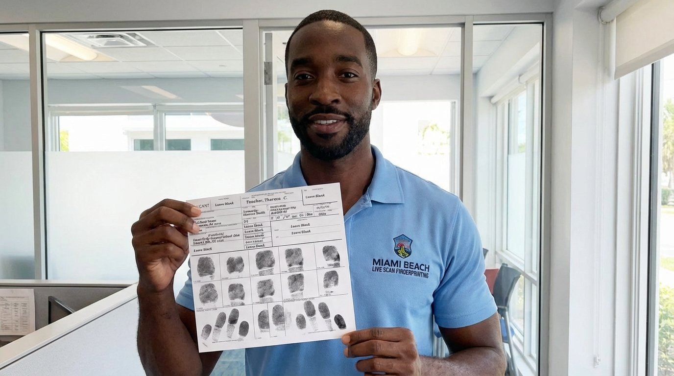 FD258 Fingerprint Card Services Miami